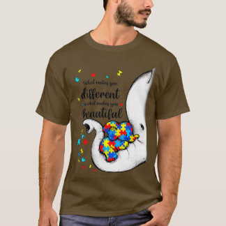 Camiseta O Que Te Faz Diferente Elefante Mãe Autismo Crianç