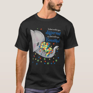 Camiseta O Que Te Torna Diferente Mãe Elefante Consciente d
