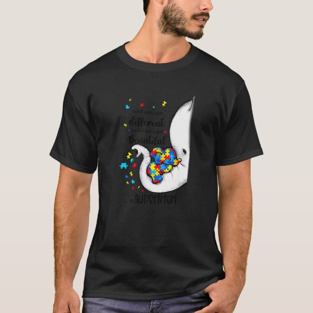 Camiseta O Que Te Torna Diferente Mãe Elefante Consciente d (Frente)
