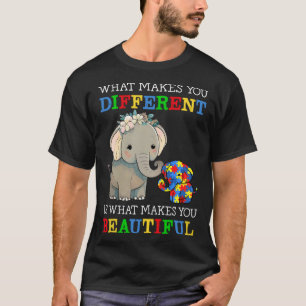 Camiseta O Que Te Torna Diferente Mãe Elefante Consciente d