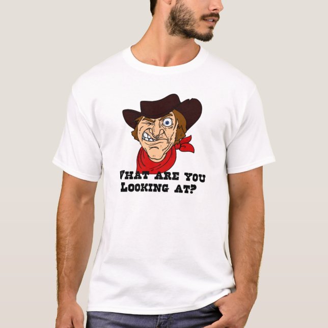 Camiseta O que você está olhando? (Frente)