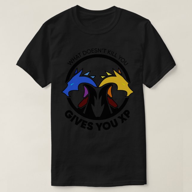 Camiseta O que você não Matar que lhe dá XP DnD Dungeons e (Frente do Design)