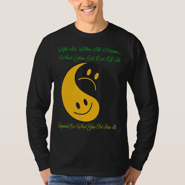 Camiseta O Que Você Sai Disso Depende De Ditos Gráficos (Frente)
