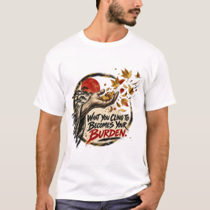 Camiseta O Que Você Se Apega Torna-Se Seu Fardo Dhammapada