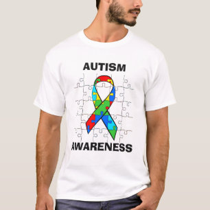 Camiseta O quebra-cabeça da consciência do autismo remend