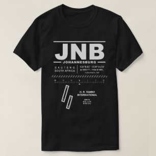 Camiseta O. R. Tambo Aeroporto Internacional JNB T-Shirt