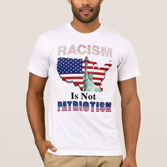 Camiseta O RACISMO Não É PATRIOTISMO (Frente)