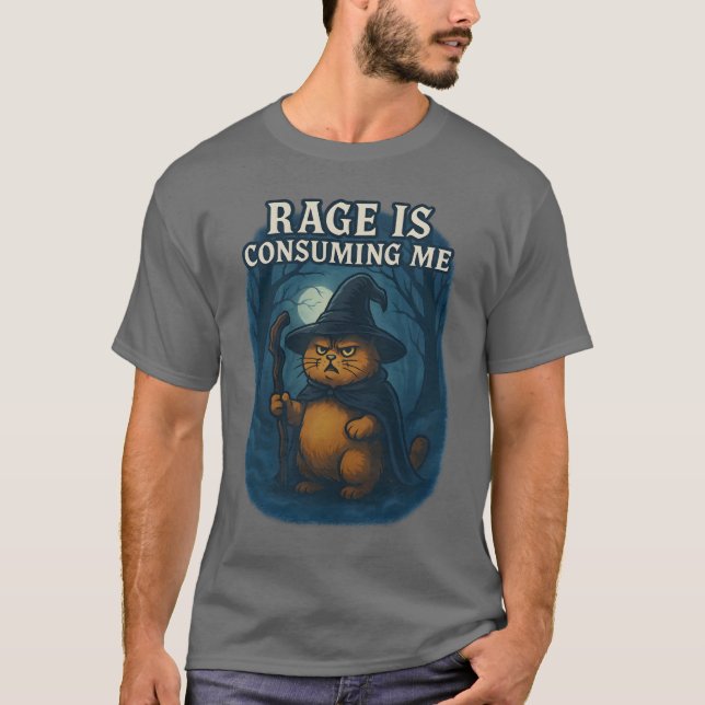 CAMISETA O RAGE ESTÁ ME CONSUMIR (Frente)
