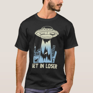 Camiseta O Rapto De Ufo Do Skyline Ficou Na Alienígena Perd