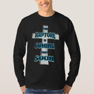 Camiseta O Raptura está chegando em breve Jesus está voltan
