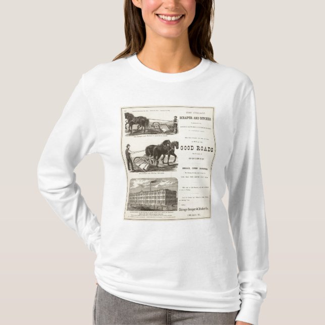 Camiseta O raspador e o Ditcher de Chicago (Frente)