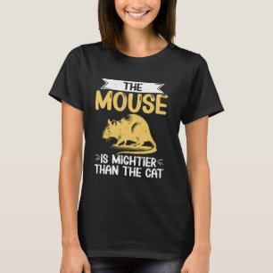 Camiseta O Rato é Mais Poderoso Que o Rato Gato