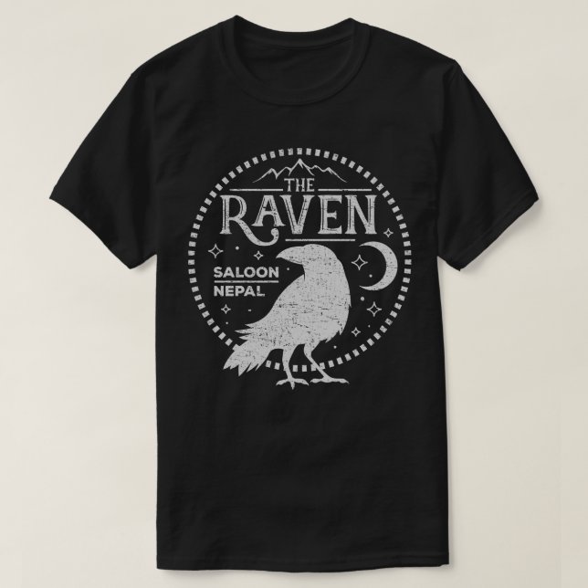 Camiseta O Raven Tavern Nepal (Frente do Design)