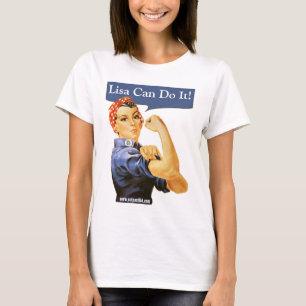 Camiseta O rebitador de Rosie diz que VOCÊ pode o fazer!