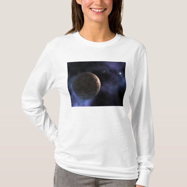 Camiseta O recém-descoberto objeto semelhante ao planeta (Frente)