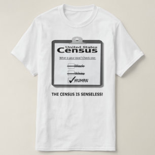 Camiseta O recenseamento é t-shirt sem sentido