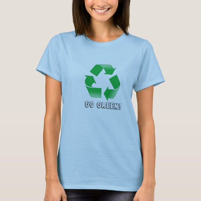 Camiseta o reciclar, vai verde! (Frente)