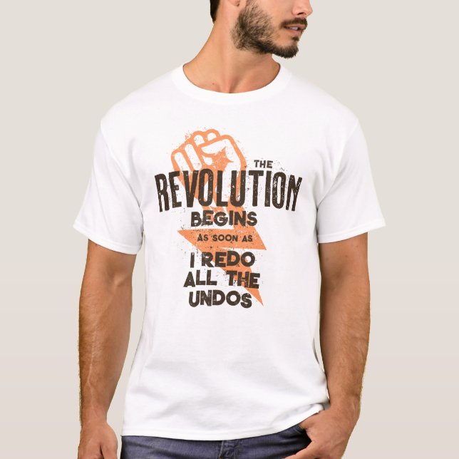 Camiseta O Redo da Revolução é Engraçado (Frente)