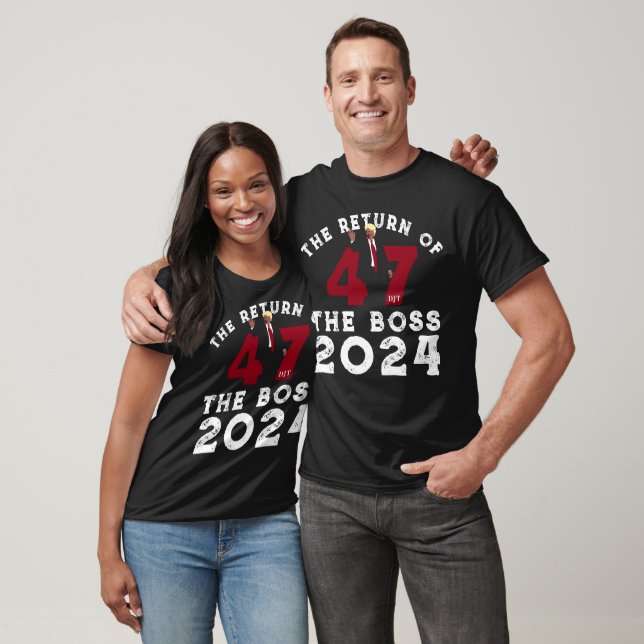 CAMISETA O REGRESSO DO BOSS TRUMP 2024 (Unissex)