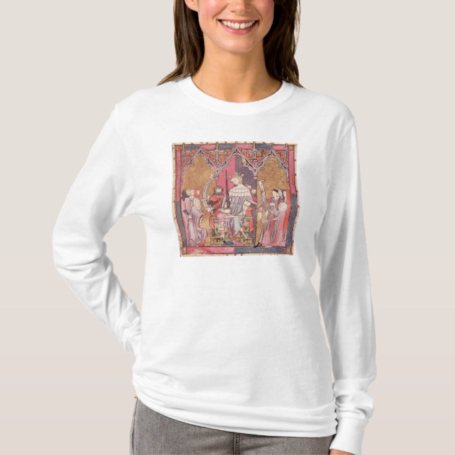 Camiseta O rei Administering Justiça (Frente)