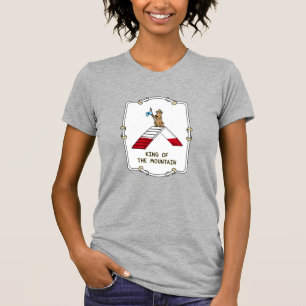 Camiseta O rei campeão da agilidade dos cães da montanha te