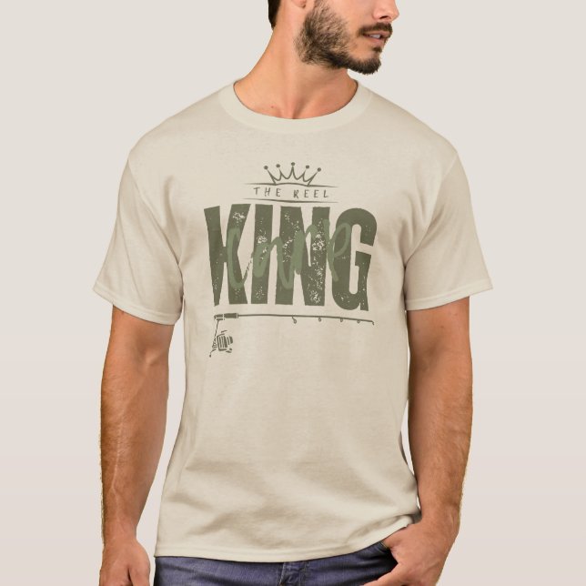 Camiseta O rei da carpa de rolo | Pesca da carpa (Frente)