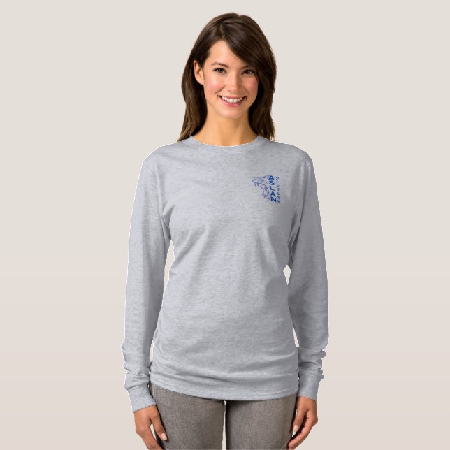 Camiseta O Rei da Selva | Capa longa feminina (Frente Completa)