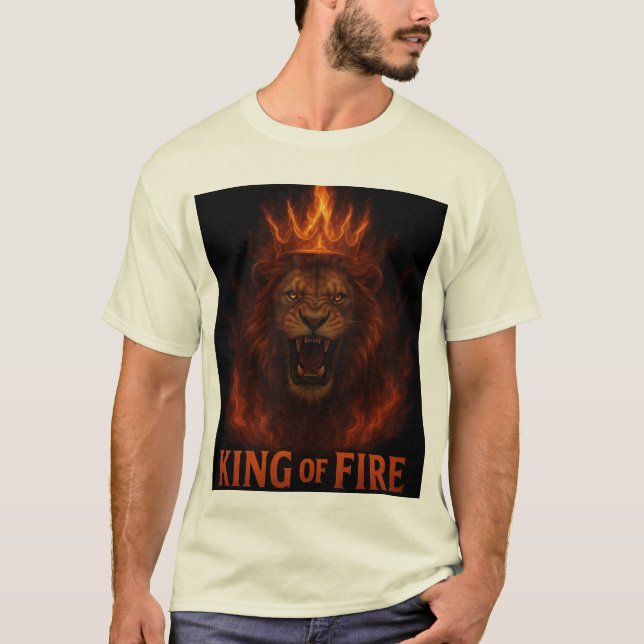 Camiseta O Rei do Fogo" (Frente)