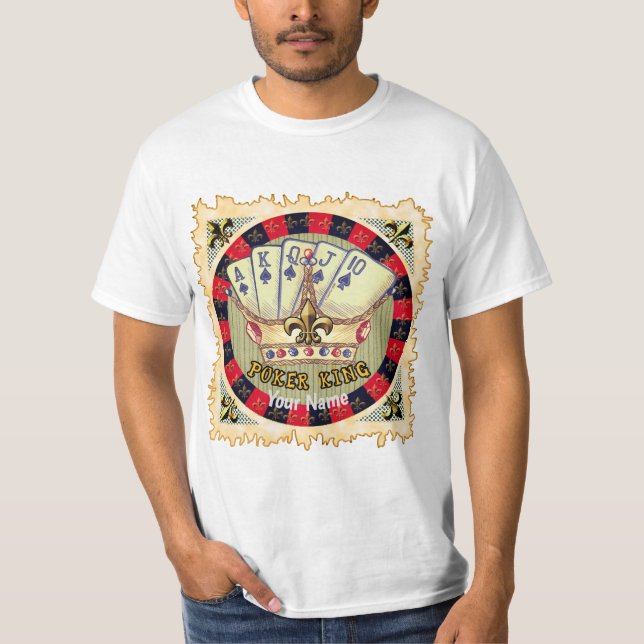 Camiseta O Rei do Poker  (Frente)