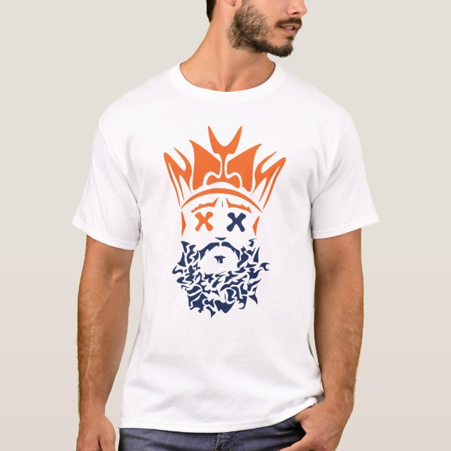 Camiseta O rei farpado Denver Broncos Colorway (Frente)