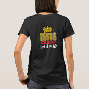 Camiseta O Rei Jesus é o Senhor da minha vida cristã