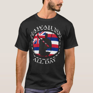 Camiseta O rei Kamehameha Havaiano Bandeira de Sun de