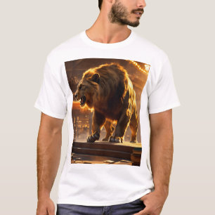 Camiseta O Rei Leão e a Estrada Skyline Cidade"