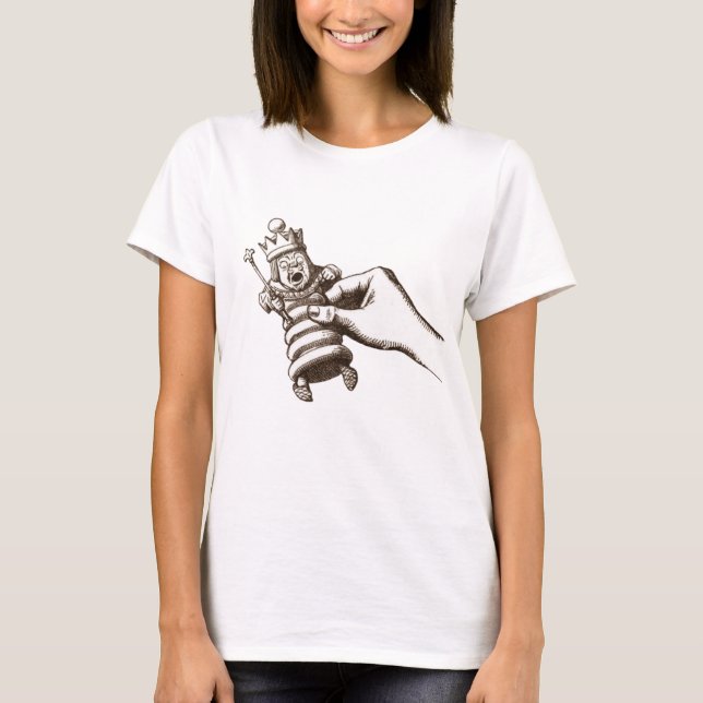 Camiseta O rei Original da xadrez (Frente)