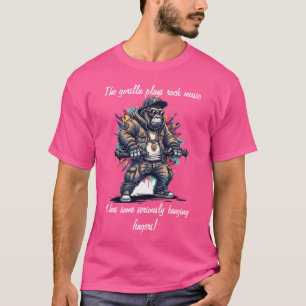Camiseta O Rei Ritmo: Gorila da Velha Escola nos Pés