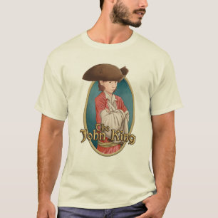 Camiseta O rei Rotulagem de John - t-shirt branco