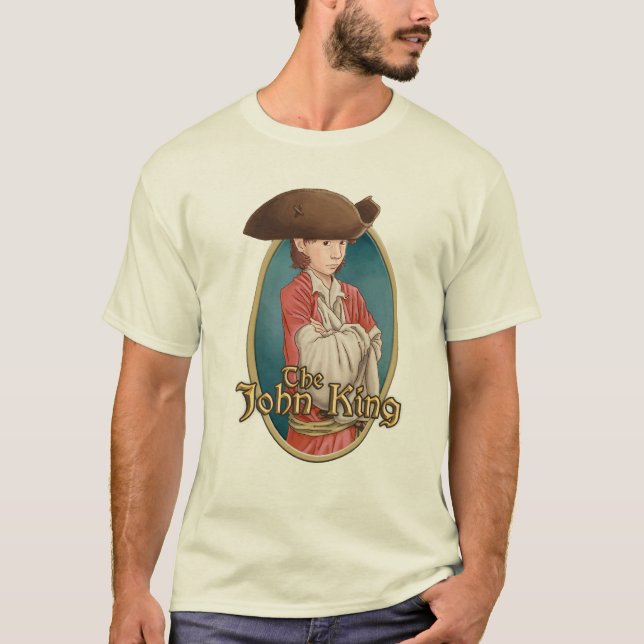 Camiseta O rei Rotulagem de John - t-shirt branco (Frente)