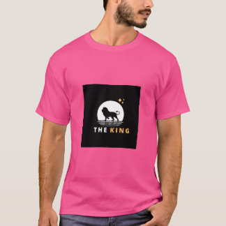 Camiseta O Rei - Silhueta de Leão Majestoso