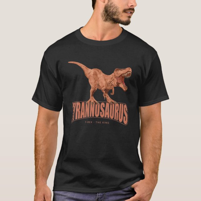 Camiseta O Rei T Rex Dinossaur Dino Tyrannosaurus Rex (Frente)