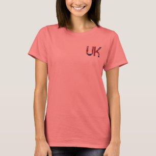 Camiseta O Reino Unido Jack British Flag Typoographic Elega