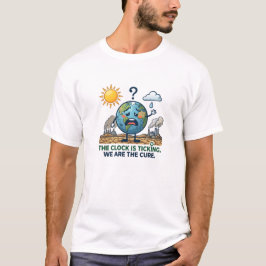 Camiseta O Relógio Está Contando | Consciência Ecológica Te