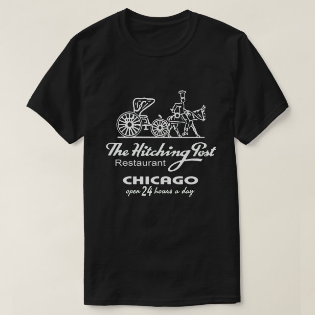 Camiseta O Restaurante do Posto Hitching, Chicago, IL (Frente do Design)