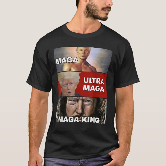 Camiseta O Retorno Do Excelente Maga King Trump Ultra Maga (Frente)