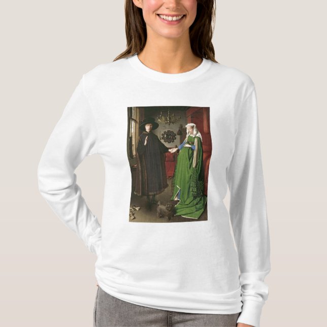 Camiseta O retrato de Giovanni Arnolfini (Frente)
