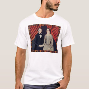 Camiseta O retrato de Novo-weds