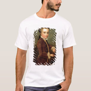 Camiseta O retrato de Wolfgang Amadeus Mozart envelheceu