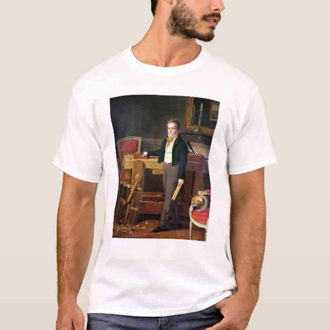 Camiseta O retrato presumiu ser Alfred de La Chaussee (Frente)