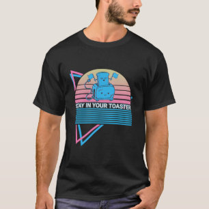 Camiseta O Retro Da Guarda Colorido Fica No Seu Toaster