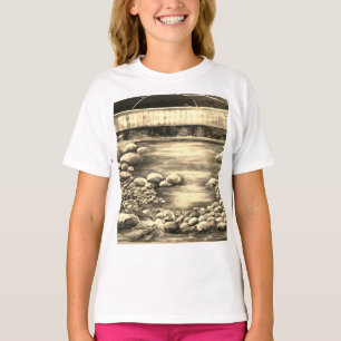 Camiseta O riacho belos dia claro córregos água rochas