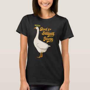 Camiseta O Rico de Ganso Mais Silencioso de Deus é Engraçad